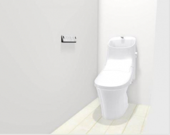 トイレ　(イメージ画像)
3階のトイレはベーシアシャワートイレのフチなしタイプ。お掃除しやすい形状となっています♪